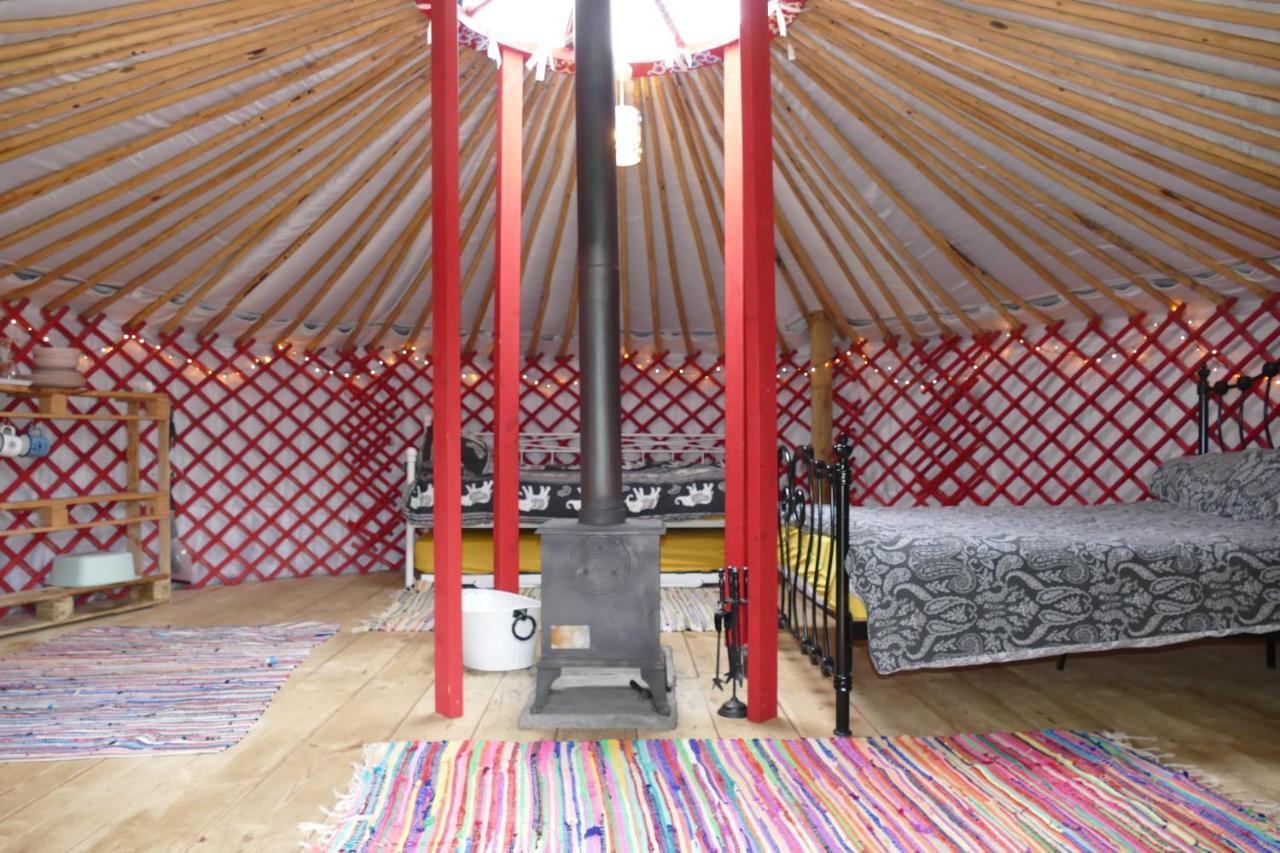 Alder Yurt Wych Elm Glamping Hotel Helston Bagian luar foto